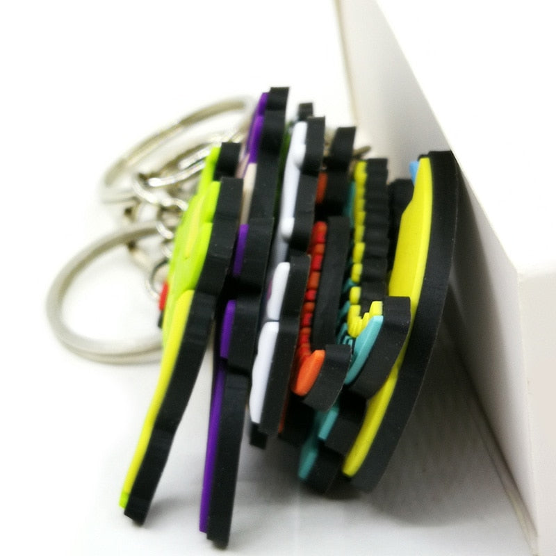 9 Styles PVC Cartoon Dinosaur Keychain Trinkets Gift Keyring Souvenir Handbag