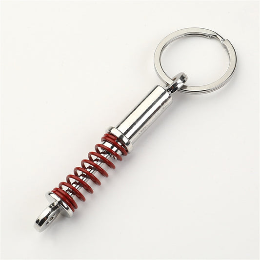 4 Colors Simulation Auto Parts Metal Keychain Pendant Keyring For Men Women Car