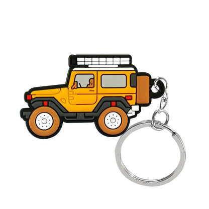 21 Styles PVC Vehicle Series Keychain Cute Keyring Car Key Accessories Gadget