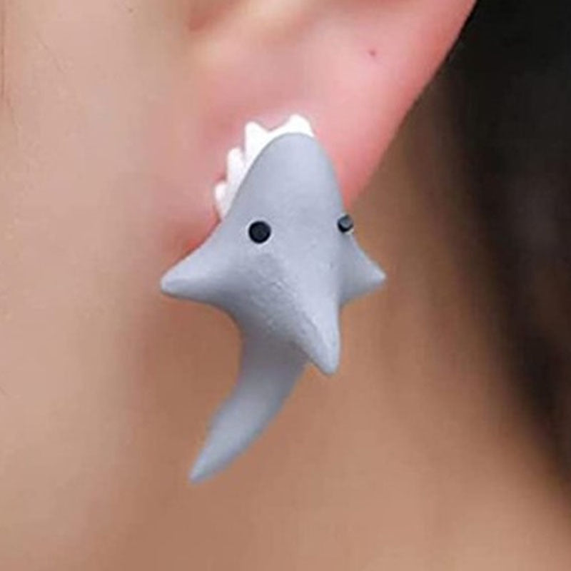 6 Styles Animal Cartoon Cute Ear Studs Female Jewelry Fun Gift Accessories