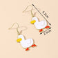Duck Pendant Drop Earrings Women Creativity Jewelry Cute Earring Girls Gift