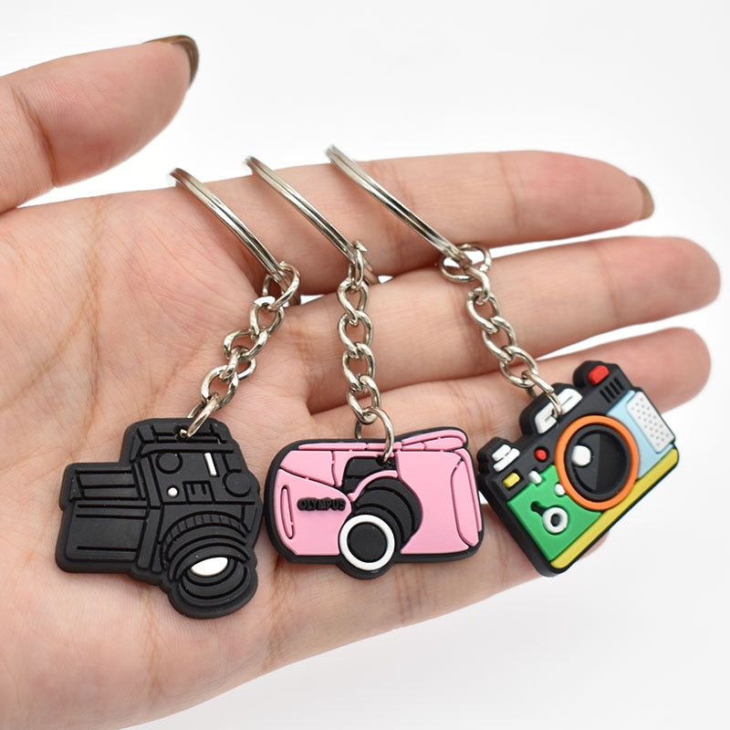 9 Styles Camera Pendant Lens Photographer Enthusiast Keychain Party Gift Cute