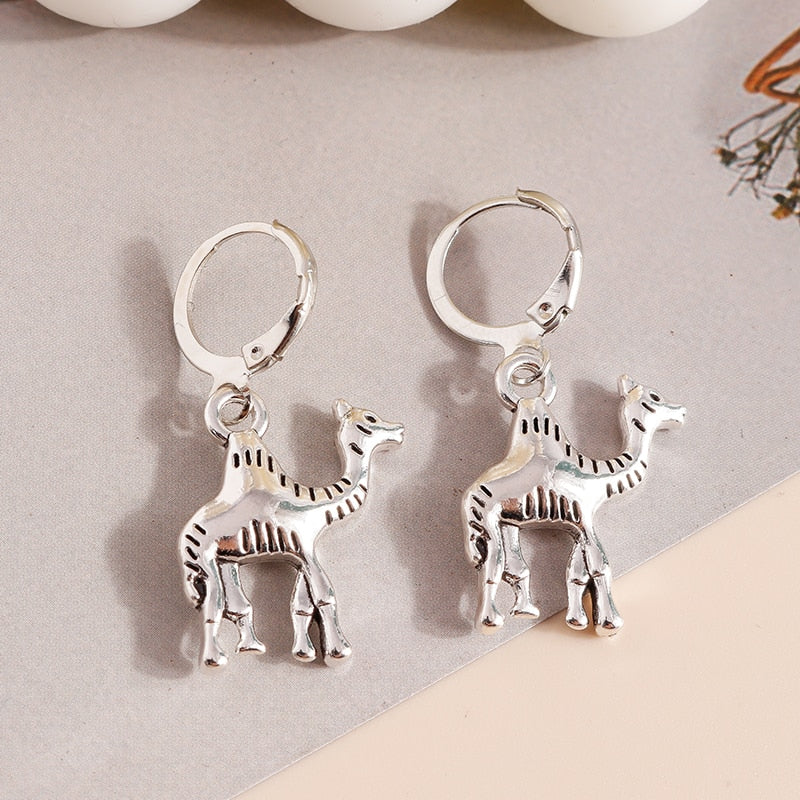 Camel Drop Dangle Earrings Trendy Women Fashion Earrings Jewelry Gift