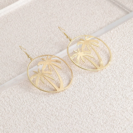 Palm Trees Tropical Dangle Earrings for Fashion Stylish Jewelry Drop Earrings