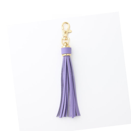 Purple Tassel Tassel PU Leather Keychain Cartoon Key Holder Car handbag Keyring