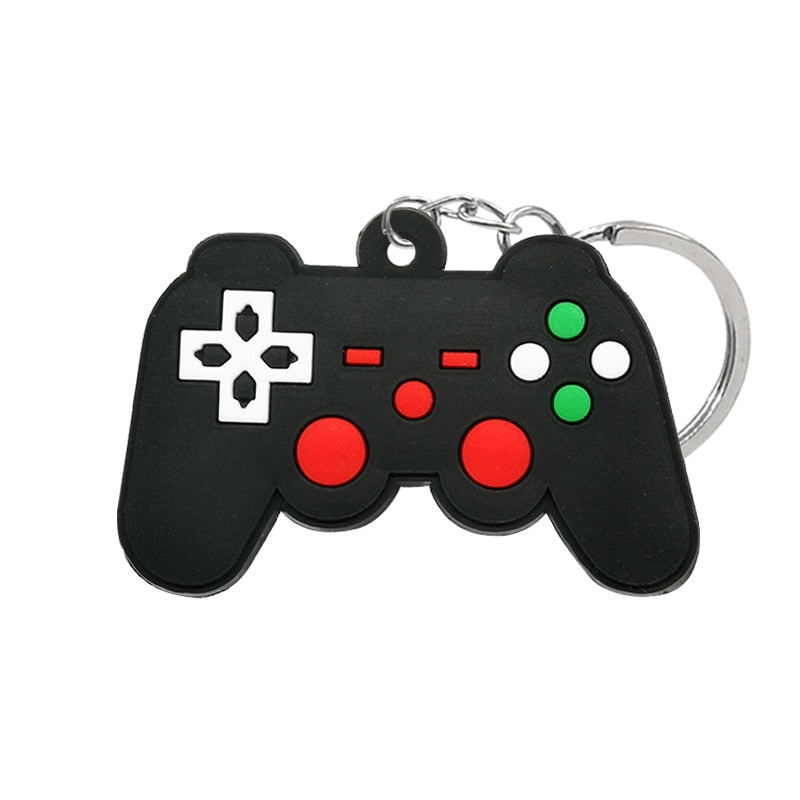 47 Styles Colorful Gamepad Joystick Keychain Cartoon Key Holder Car handbag