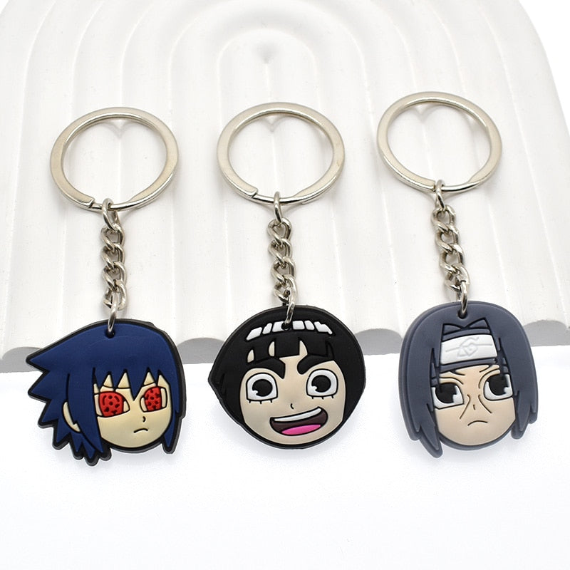 33 Styles Anime Narutos Red Cloud Keychain Vintage Figure Key Chain Goth Fashion