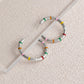 Multicolor Spots Hoop Earrings for Fashion Stylish Jewelry Drop Earrings
