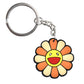 15 Styles PVC Rubber Colorful Cute Flower Sunflower Keychain Fashion Cartoon