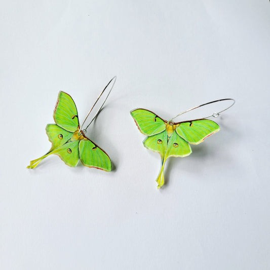 Green Moth Drop Earrings Hip Hop Women Party Gift Jewelry Ear Fashion Pendant