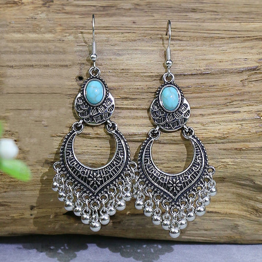 Crown Pattern Bohemian Dangle Earrings Fashion Party Girls Pendant Earrings