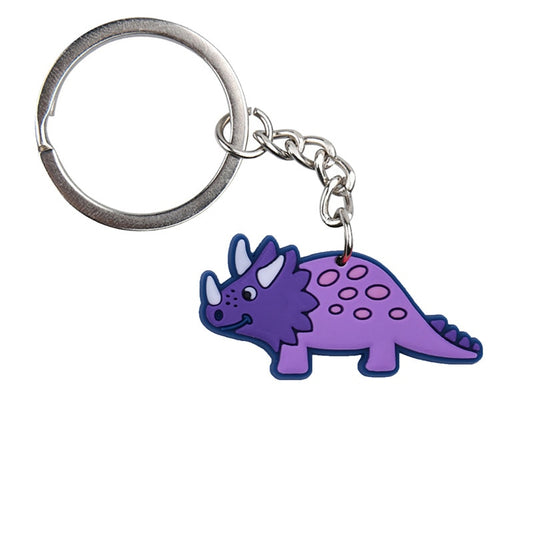 19 Styles Colorful Dinosaur Keyring Cartoon Keychains Souvenir Jewelry Bag