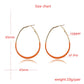 Yellow Oval Hoop Earrings Cartoon Ear Pendants Accessories Women Jewelry