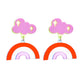 37 Styles Acrylic Exaggerated Colorful Dog Rainbow Astronaut Drop Earrings Hip