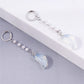 Moon Stone Pendant Drop Dangle Earrings Trendy Women Fashion Earrings Jewelry