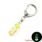 16 Styles Creative Luminous Bottle Glow In The Dark Keychain Gift Cute Charms