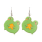 Creative Acrylic Frog Dangle Earrings Charms Jewelry Fashion Creative Earrings