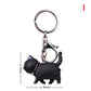 9 Colors Cute Cartoon Cat Pendant Keychain Fashion Bag Charms Ornament for Men