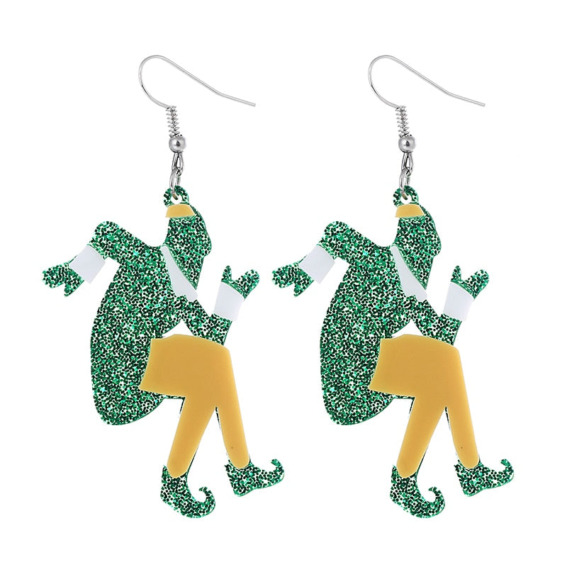 Grinch Drop Earrings Women Travel Fashion Cartoon Earrings Creative Jewelry