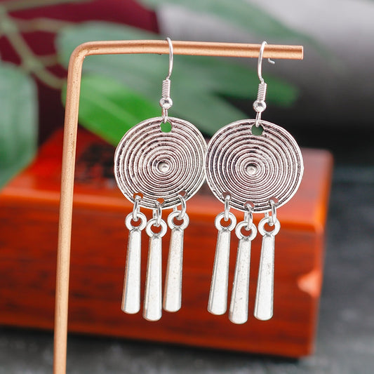 Antique Design Metal Pendants Dangle Earrings Women Gifts Earring Cute Girls