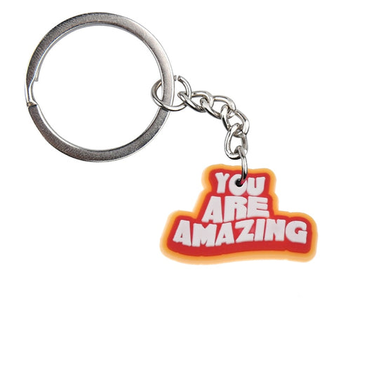 You Are Amazing Inspirational slogan Keychain Car Keyring Cartoon Creative