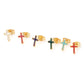 1 Pair Glitter Cross Stainless Steel Earrings Ear Post Stud Earrings Glitter