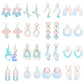 17 Styles Acrylic Iridescent Geometric Laser Dangle Earrings Women Travel