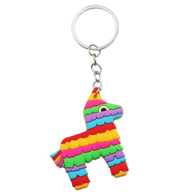 Colorful Pinata Mexican Decor Keychain Party Gift Cute Keyring Cartoon DIY