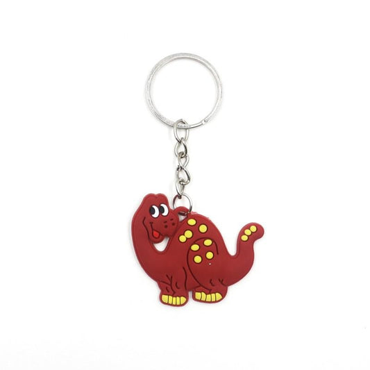 Brown Dinosaur Keychain Party Gift Cute Keyring Cartoon DIY Jewelry Souvenir