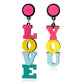 LOVE YOU Acrylic Drop Earrings Women Travel Fashion Cartoon Earrings Creative