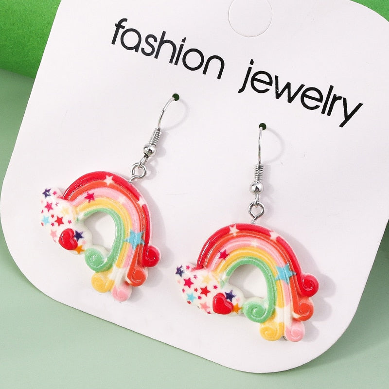 54 Styles Summer Cloud Bow Dangle Earrings Women Gifts Earring Cute Girls