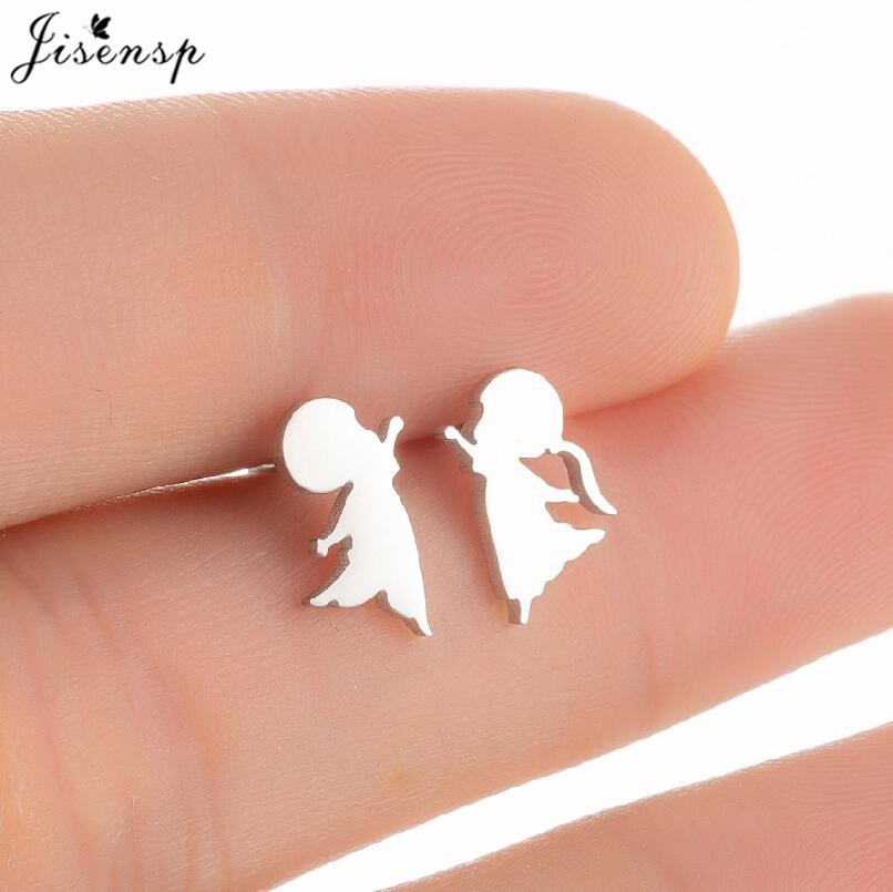 Couple Stainless Steel Earrings Women Jewelry Small Studs Gifts Earring