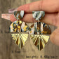 Geometric Pottery Clay Drop Earrings Jewelry For Women Fashion Accessories