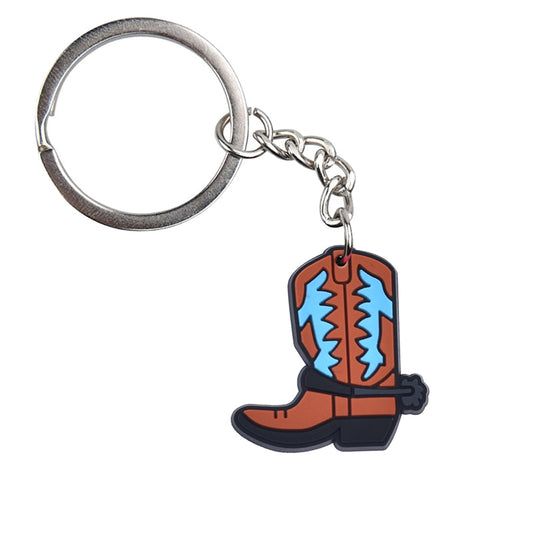 Cowboy Boots Keychain Key Ring Alloy Key Chains For Women Men Handbag Accessorie