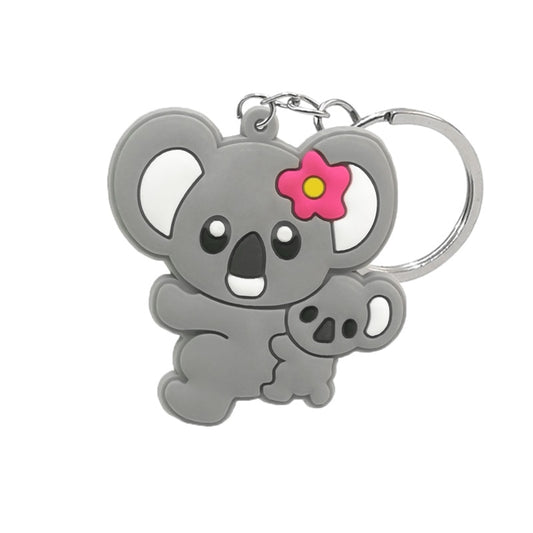 Mama Koala and Baby Koala Keyring Cute Cartoon Style Keychains Bag Car Pendant