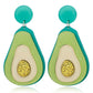 Avocado Acrylic Drop Earrings Women Travel Fashion Cartoon Earrings Creative