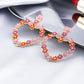 Floral Pastel Heart Lady Cute Dangle Earrings for Women Jewelry Girls Earrings