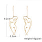 Retro Abstract Turn Head Women Drop Earrings Women Travel Fashion Cartoon