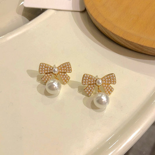 Fashion Bow Earings Jewelry Small Stud Earrings Women Girls Summer Earring