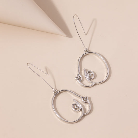 Abstract Female Drop Earrings Women Travel Fashion Cartoon Earrings Creative