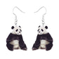 Realistic Panda Drop Earrings Women Fashion Creative Art Cute Stylish Jewelry