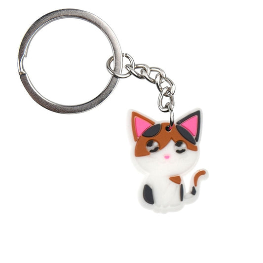 Kitty Keychain Gift for Cat Owner Cartoon Creative Gift Key Holder Keyring Anime