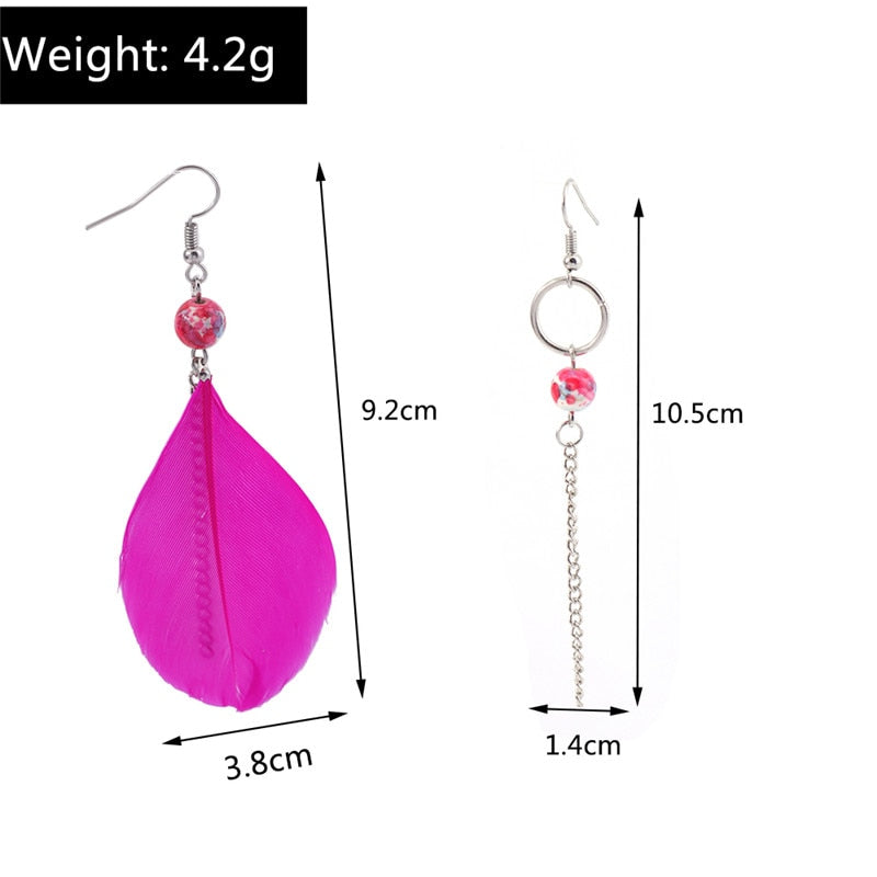 Hot Pink Pendant Dangle Drop Earrings Women Charms Earring Fashion Creative