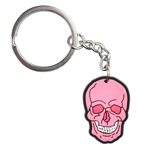 Pink Skull Keychain Gift Cute Charms Keyring Souvenir Handbag Accessories