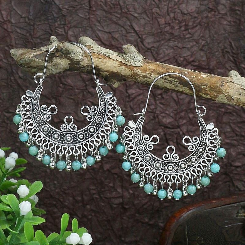 String Pattern Bohemian Dangle Earrings Fashion Party Girls Pendant Earrings