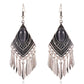 15 Styles Big Vintage Ethnic Tassel Flower Dangling Drop Earrings Female Fashion