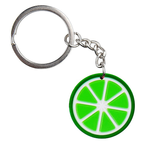 Lime Slice Keyring Cartoon Keychains Souvenir Jewelry Bag Pendant Gift