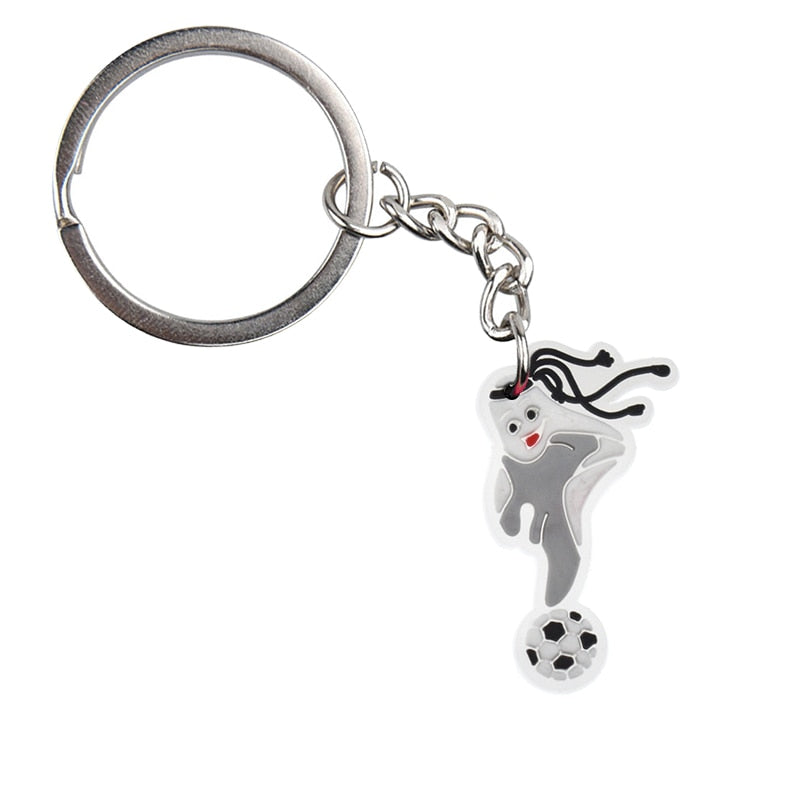 41 Styles Soccer Football Sport Keychain Soccer Fan Gift Party Gift Cute Keyring