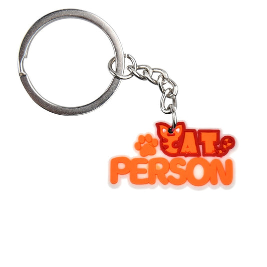 Cat Person PVC Cute Animal Cartoon Keychain Lovely Mini Dog Design Key Holder