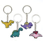 19 Styles Colorful Dinosaur Keyring Cartoon Keychains Souvenir Jewelry Bag